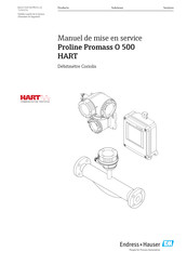 Endress+Hauser Proline Promass O 500 HART Manuel De Mise En Service