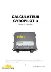 NKE GYROPILOT 3 Notice D'utilisation