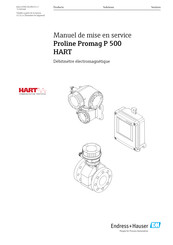 Endress+Hauser HART Proline Promag P 500 Manuel De Mise En Service