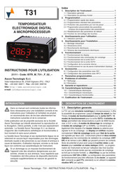 ASCON TECNOLOGIC T31 Instructions Pour L'utilisation