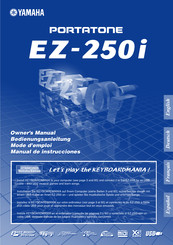 Yamaha PORTATONE EZ-250i Mode D'emploi