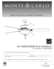 monte carlo 5HVDC52BSD Guide D'entretien Et Manuel D'installation