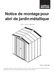 Merox 5.843.596 Notice De Montage