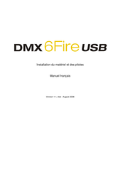 TerraTec DMX 6Fire USB Mode D'emploi