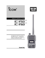 Icom IC-F50 Manuel D'instructions