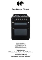 CONTINENTAL EDISON CECM602FRIX Notice D'installation Et D'utilisation