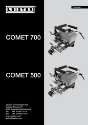 Leister COMET 500 Mode D'emploi