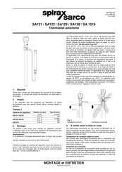Spirax Sarco SA123 Mode D'emploi