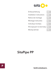 Sita Pipe PP Notice De Montage