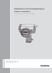 Siemens SITRANS F M TRANSMAG 2 Instructions De Service