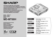 Sharp MD-MT88H Mode D'emploi