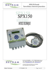Sefram SPX150 Notice Technique