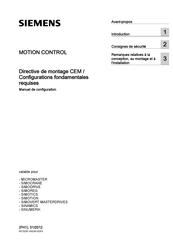 Siemens MOTION CONTROL Manuel De Configuration