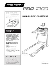 Pro-Form PETL12718.0 Manuel De L'utilisateur