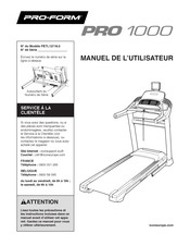 Pro-Form PRO 1000 Manuel De L'utilisateur