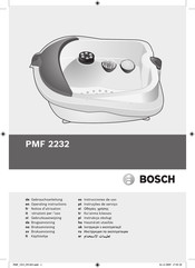 Bosch PMF 2232 Notice D'utilisation