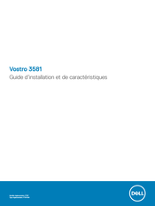 Dell Vostro 3581 Guide D'installation Et De Caractéristiques