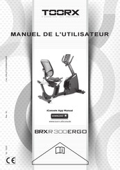 toorx BRXR300ERGO Manuel De L'utilisateur