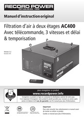 Record Power AC400 Manuel D'instructions Original