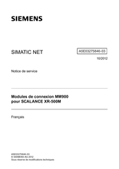 Siemens SIMATIC NET MM900 Notice De Service