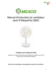 Meaco Fan 260C Mode D'emploi