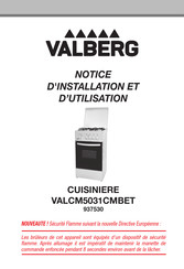 VALBERG VALCM5031CMBET Notice D'installation Et D'utilisation