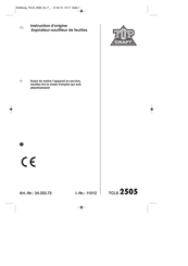 Top Craft TCLS 2505 Instructions D'origine