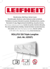 Leifheit ROLLFIX 150 Triple Longline Manuel D'utilisation