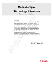 Asko T743C Mode D'emploi