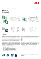 ABB KAUFEL Briospot S Notice D'utilisation