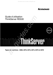 Lenovo ThinkServer RD530 2570 Guide D'utilisation