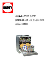 ARTHUR MARTIN ASI 6232 Mode D'emploi