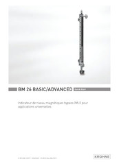 KROHNE BM 26 ADVANCED Mode D'emploi