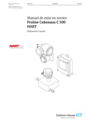 Endress+Hauser Proline Cubemass C 500 HART Manuel De Mise En Service
