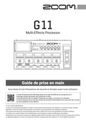 Zoom G11 Guide De Prise En Main