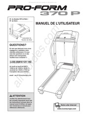 Pro-Form 370 P Manuel De L'utilisateur