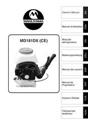 Maruyama MD181DX(CE) Manuel D'utilisation