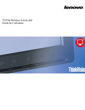 Lenovo ThinkVision T2454P Guide De L'utilisateur