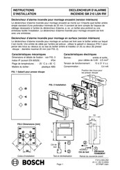 Bosch SM 210 LSN RW Instructions D'installation