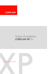 LORFLAM XP68-IN Notice D'installation