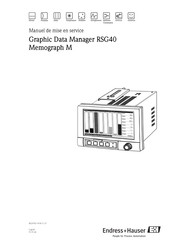 Endress+Hauser Memograph M RSG40 Manuel De Mise En Service