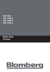 Blomberg TKF 7449 Mode D'emploi