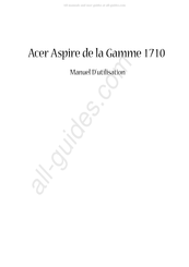 Acer Aspire 1710 Manuel D'utilisation