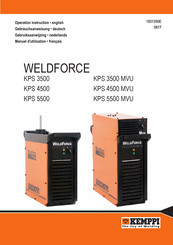 Kemppi WeldForce KPS 5500 Manuel D'utilisation