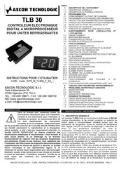 ASCON TECNOLOGIC TLB 30 Instructions Pour L'utilisation