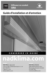 NAD KLIMA SRA Guide D'installation Et D'entretien