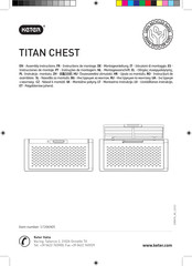 Keter TITAN CHEST Instructions De Montage