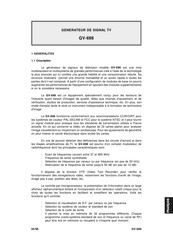 Promax GV-698 Mode D'emploi