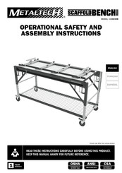 MetalTech SCAFFOLD BENCH SYSTEM I-CISCWB Consignes De Securite Et Instructions De Montage