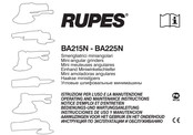 Rupes BA225N Notice D'emploi Et D'entretien